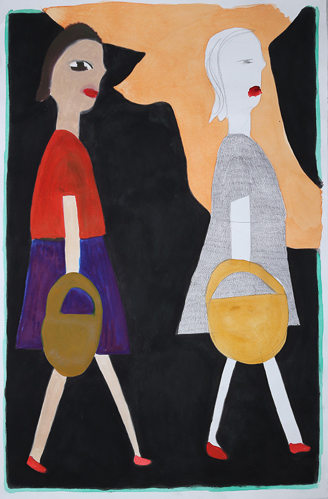 Two girls and a bird, 2024