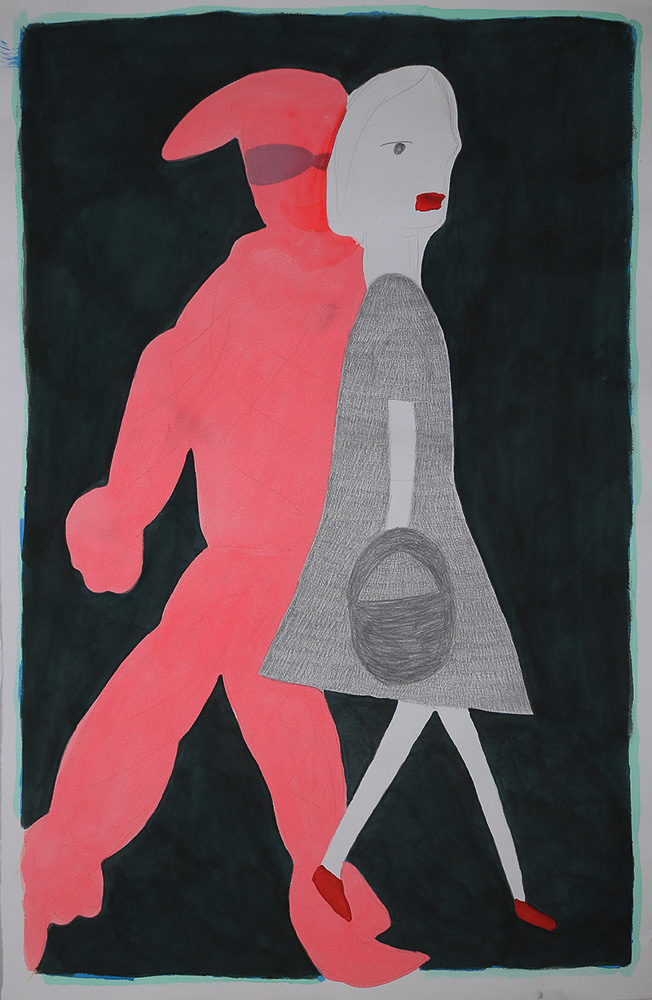 A girl and a clown, 2025