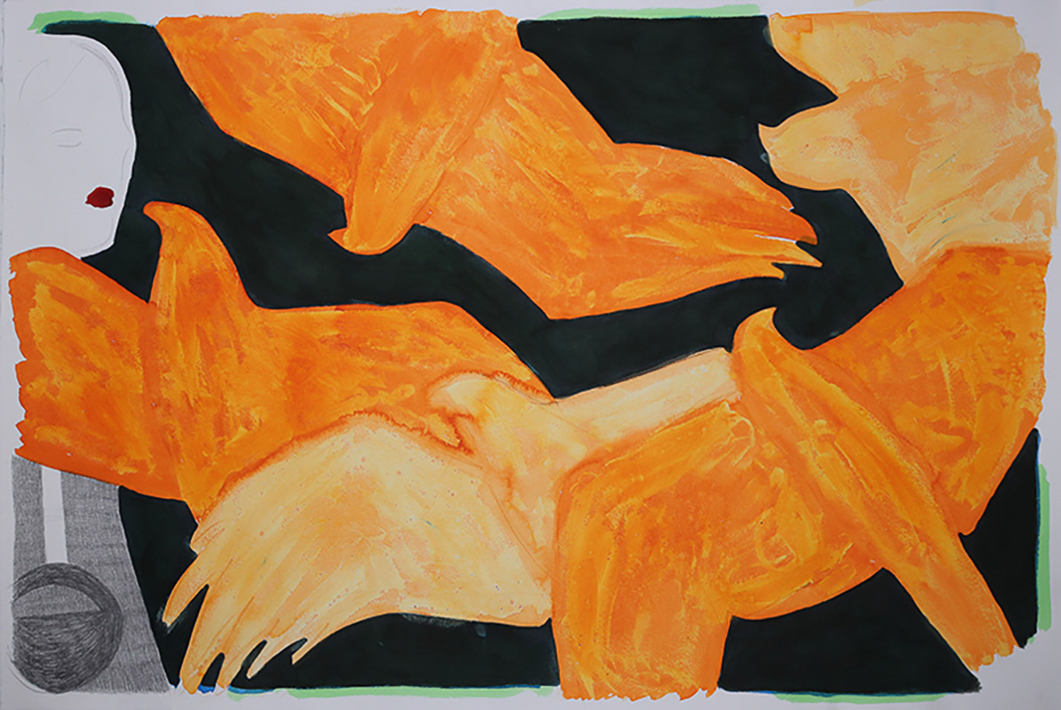 A girl and birds, 2025