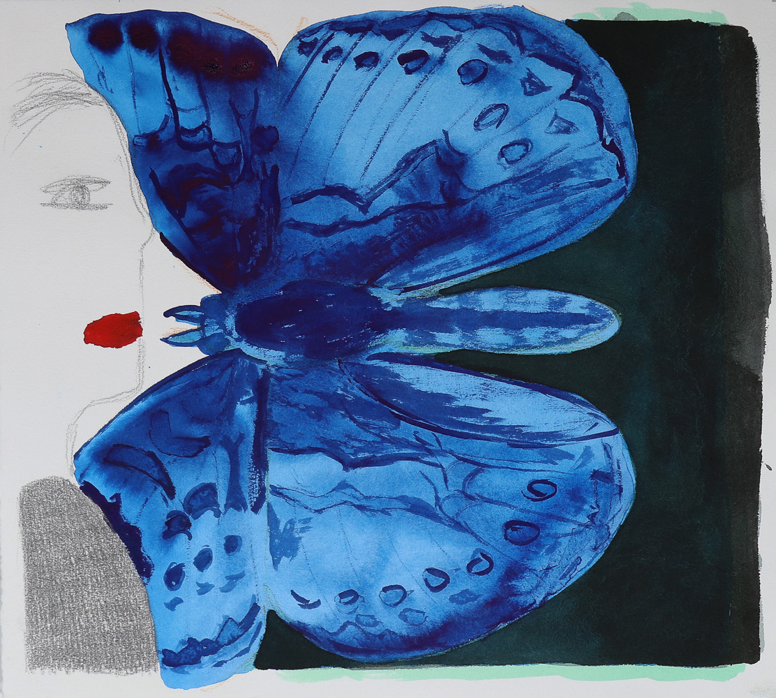 A girl portrait and a butterfly, 2026