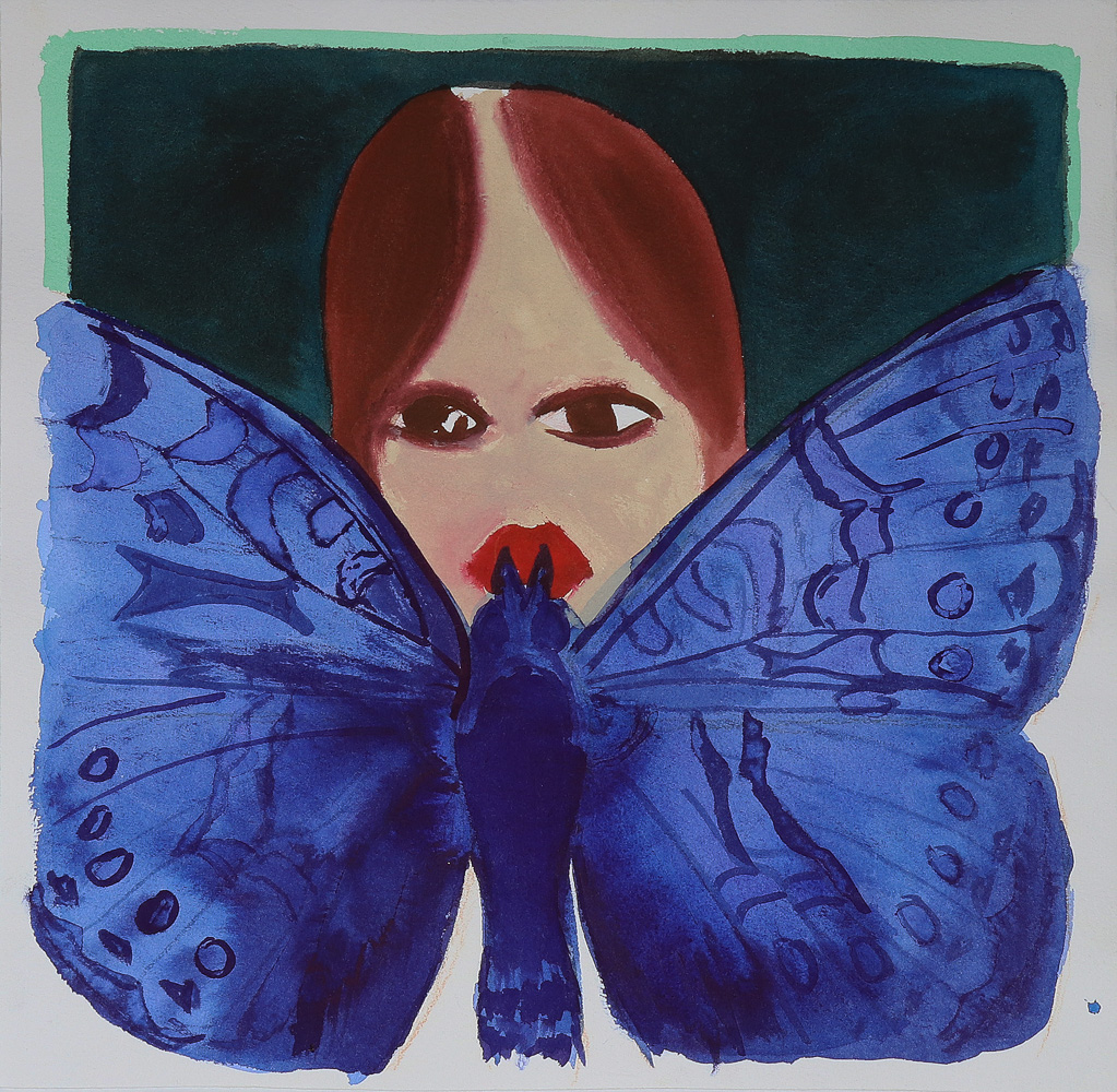A girl portrait and a butterfly, 2026