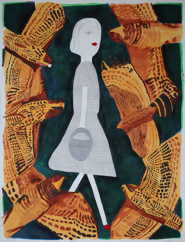 A girl and birds, 2026