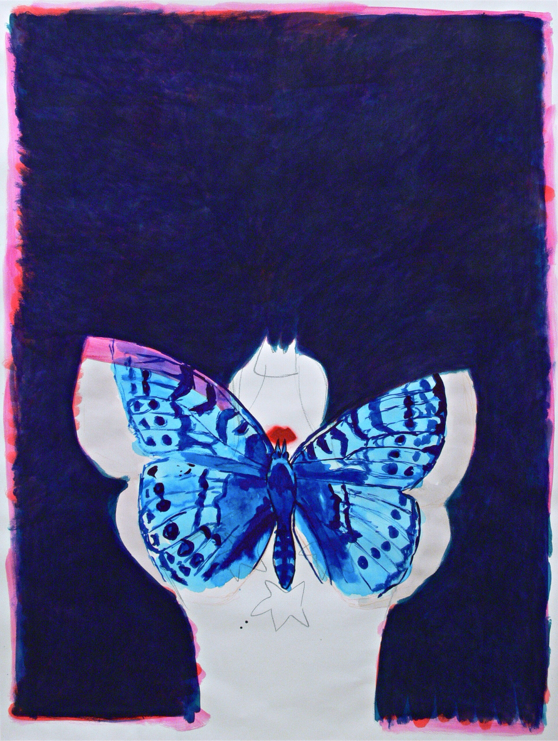 A queen and a butterfly, 2014
